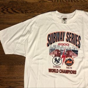 New York Yankees / Mets Subway Series 2000 MLB World Series Vintage Shirt XXL